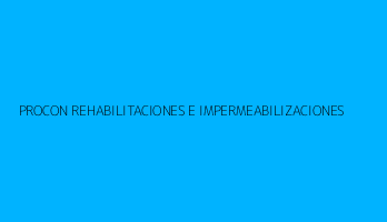 PROCON REHABILITACIONES E IMPERMEABILIZACIONES